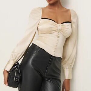 Reformation Chiara Silk Top